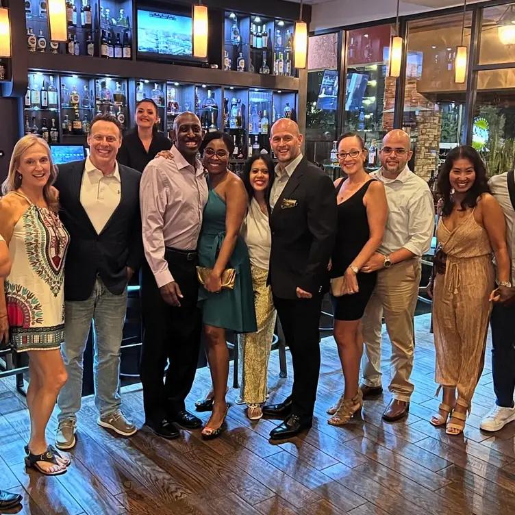 Cocktails and ambiance at Vincenzo date night restaurant Orlando