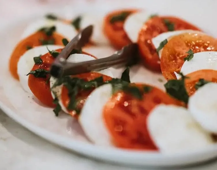Italian appetizers served at a networking dinner