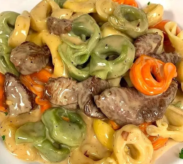 Handmade tortellini pasta served at a confirmation celebration