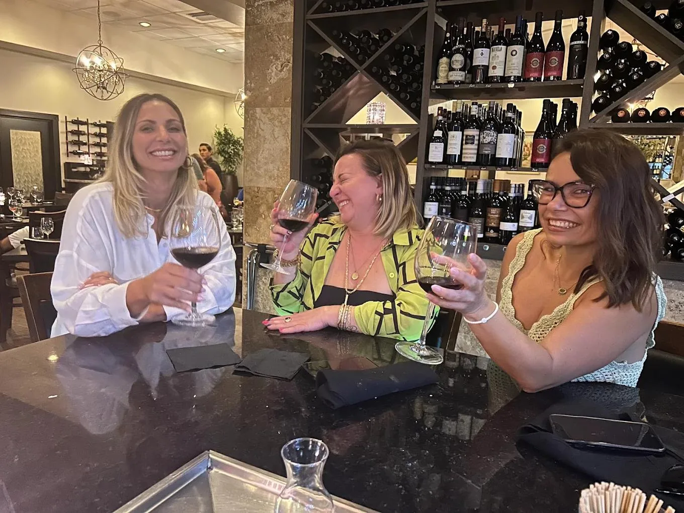After work drinks at the bar at Vincenzo Orlando