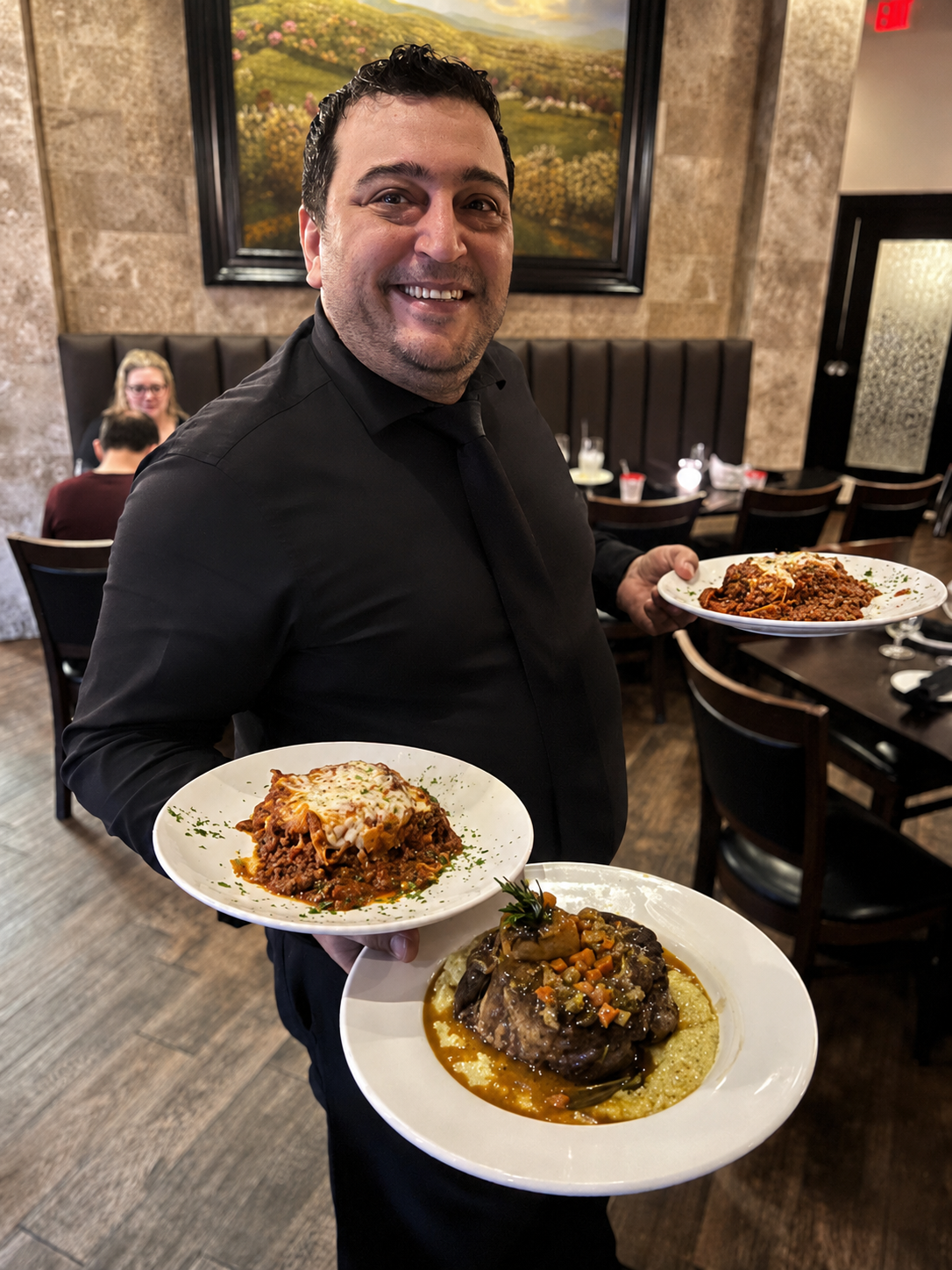 Comfortable dining at Vincenzo